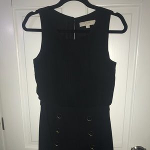 Ann Taylor loft black button dress